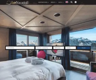 Luxvacation.com(Luxury Vacation Home & Chalets Villa Apartment Rentals) Screenshot