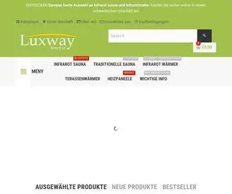 Luxway.de(Infrarot sauna Größtes Sortiment in Schweden) Screenshot