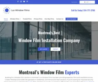 Luxwindowfilms.com(Lux Window Films) Screenshot