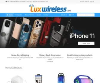 Luxwireless.com(The store) Screenshot