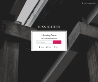 Luxxleather.com(Luxxleather) Screenshot