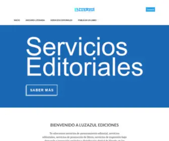 Luzazulediciones.com(Publicar un libro de manera profesional) Screenshot