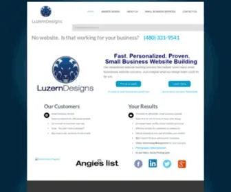 Luzerndesigns.com(Small Business Websites) Screenshot