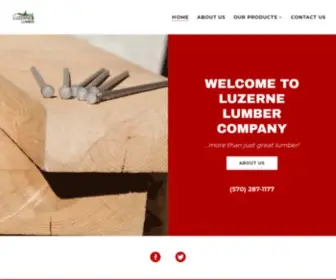 Luzernelumber.com(Luzerne Lumber Company) Screenshot