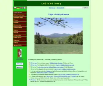 Luzicke-Hory.cz(Přírodní a turistické zajímavosti Lužických a Žitavských hor) Screenshot