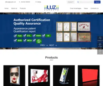 Luzopto.com(Led signs manufacturer) Screenshot