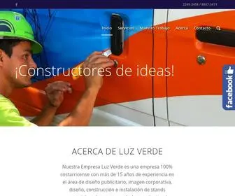 Luzverdecr.com(Luz Verde) Screenshot