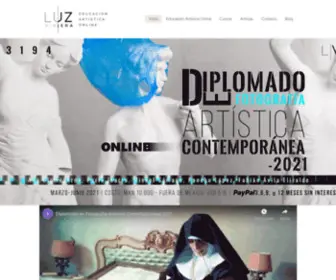 Luzviajera.com(Formación en fotografía contemporánea) Screenshot