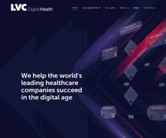 LVC.co.uk(Creators of innovative digital solutions for healthcare) Screenshot