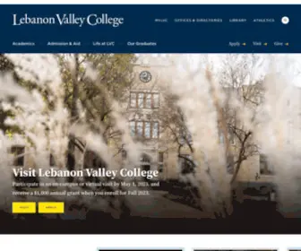 LVC.edu(Lebanon Valley College) Screenshot