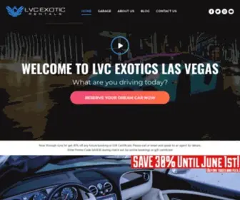 Lvcexotics.com(#1 Exotic Car Rentals in Las Vegas) Screenshot