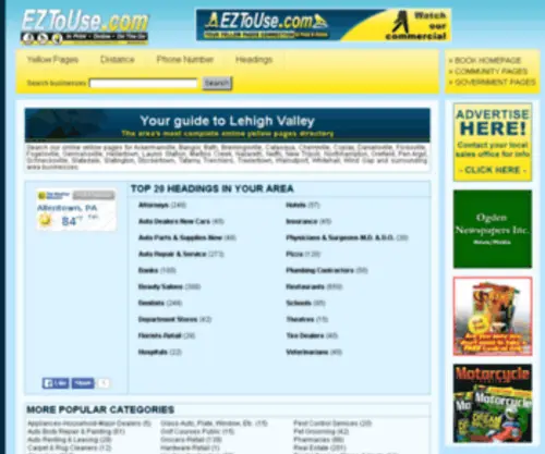 Lveasypages.com(Lehigh Valley Easy Pages) Screenshot