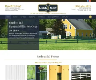 Lvfence.net(Lehigh Valley Fenco Co) Screenshot