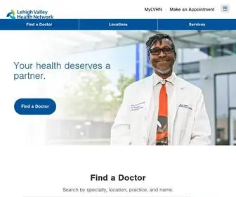 LVHN.org(Lehigh Valley Health Network) Screenshot