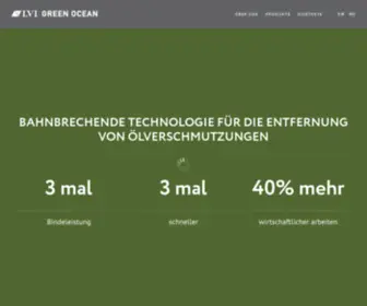 Lvi-Green.com(Bahnbrechende technologie für die entfernung von ölverschmutzungen) Screenshot