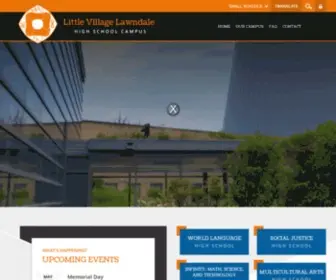 LVLHS.org(Little Village Lawndale High School Campus) Screenshot
