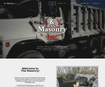 Lvmasonryinc.com(L & V Masonry) Screenshot