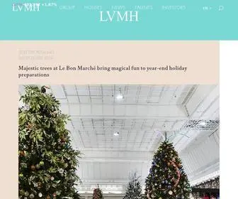 LVMH.com(LVMH, world leader in high-quality products) Screenshot