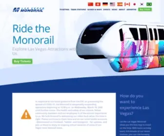 Lvmonorail.com(Las Vegas Monorail // Alternative to Shuttles) Screenshot