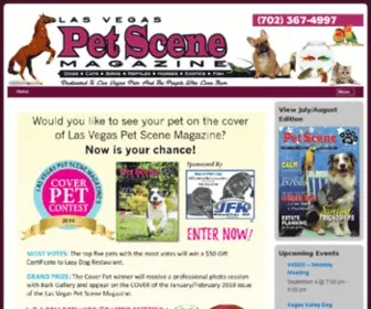 Lvpetscene.com(Las Vegas Pet Scene Magazine) Screenshot