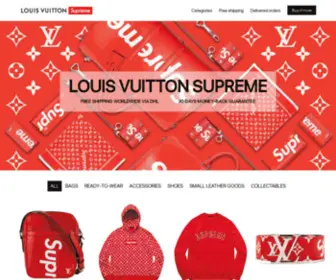 Lvsupreme.shop(LOUIS VUITTON SUPREME) Screenshot