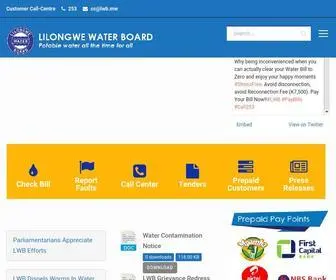 LWB.mw(Lilongwe Water Board Website) Screenshot