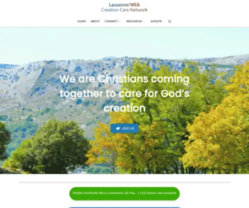 LWCCN.com(Lausanne/WEA Creation Care Network) Screenshot