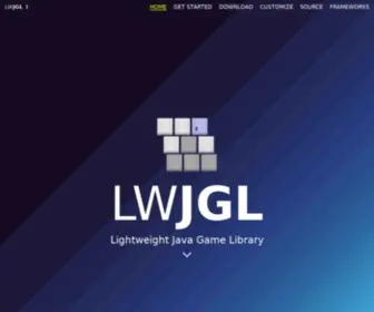LWJGL.org(Lwjgl is a java library) Screenshot