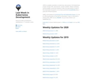 LWKD.info(Last Week in Kubernetes Development) Screenshot
