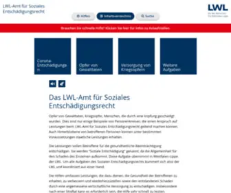 LWL-Soziales-Entschaedigungsrecht.de(Startseite) Screenshot