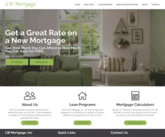 Lwmortgages.com(Finding the right mortgage) Screenshot