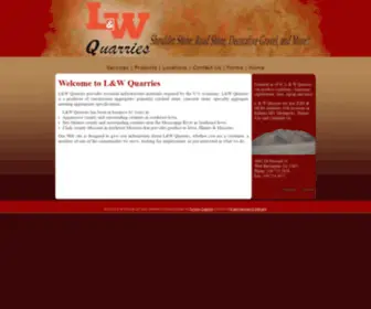 Lwquarries.com(L & W Quarries) Screenshot