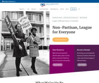 LWV-Lafayette.org(Lafayette League of Women Voters) Screenshot