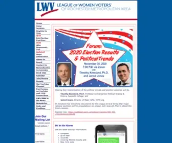 LWV-Rma.org(League of Women Voters) Screenshot