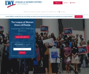 LWVFL.org(The League of Women Voters of Florida (LWVFL)) Screenshot