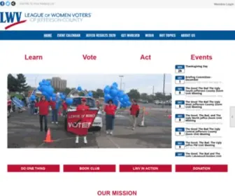 LWvjeffco.org(League of Women Voters of Jefferson County) Screenshot