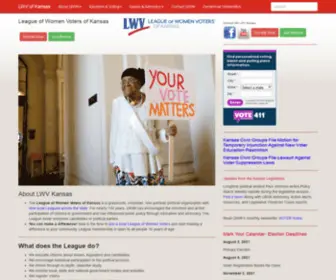 LWVK.org(League of Women Voters of Kansas) Screenshot