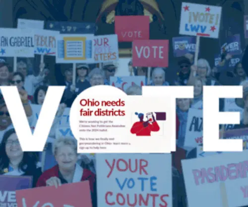 Lwvohio.org(League of Women Voters of Ohio) Screenshot