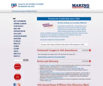 LWvri.org(The League of Women Voters) Screenshot