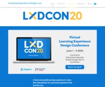 LXdcon.com(Learning Experience Design) Screenshot