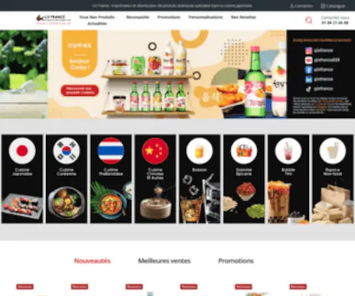 LXfrance.fr(Votre meilleur partenaire alimentation asiatique) Screenshot