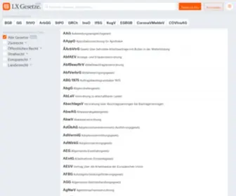 Lxgesetze.de(LX Gesetze) Screenshot
