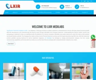 Lxir.in(Top Pharma Franchise Company in India) Screenshot