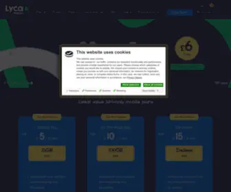 Lycamobile.co.uk(Mobile Phones) Screenshot