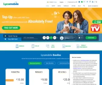 Lycamobile.ie(Prepaid SIM Card) Screenshot
