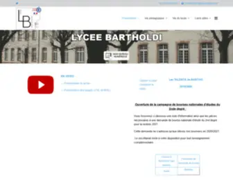 Lycee-Bartholdi.fr(Présentation) Screenshot