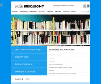 Lycee-Brequigny.fr(Lycée) Screenshot