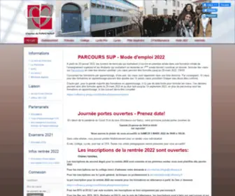 Lycee-Charlesdefoucauld.fr(Lycée CFA) Screenshot