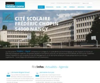 Lycee-Chopin.fr(Cité scolaire Frédéric Chopin) Screenshot