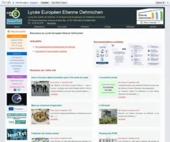 Lycee-Etienne-Oehmichen.fr(Bienvenue sur le site du lyc) Screenshot